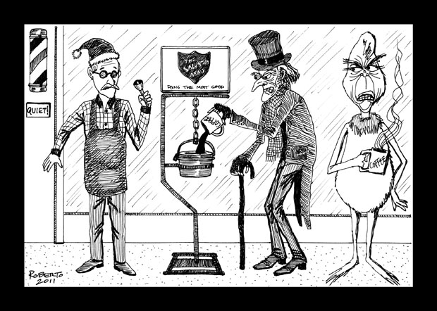 Editorial Cartoon: Salvation Army kettle ringers